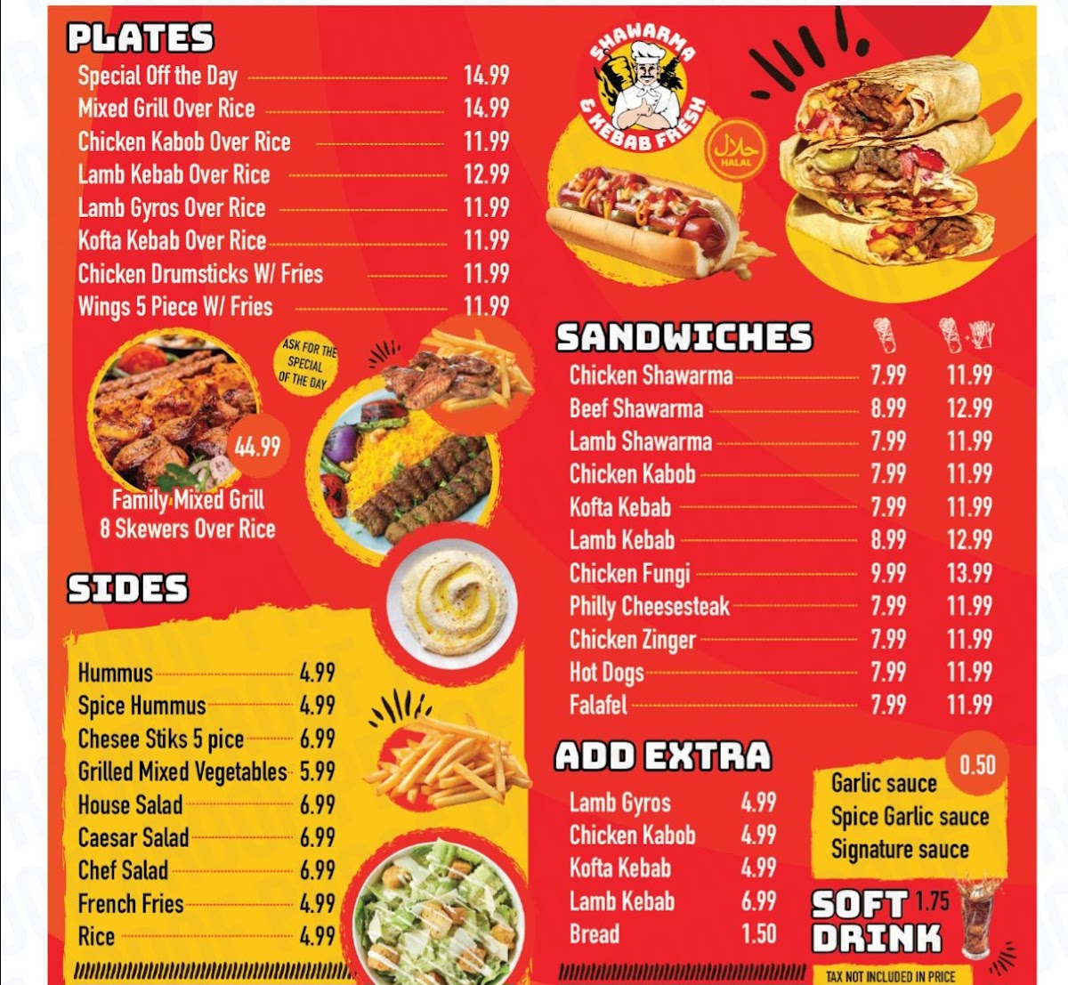 Shawarma & Kebab Fresh Menu - Image 1