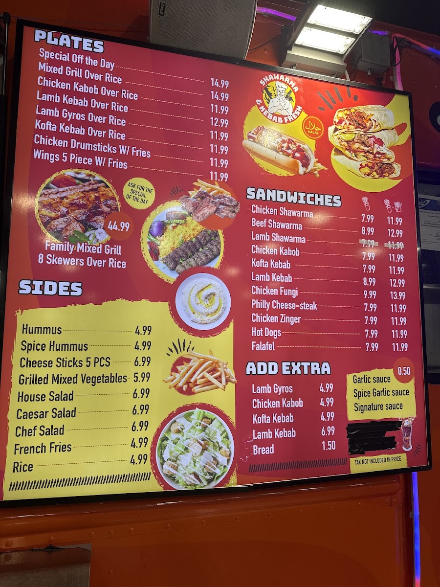 Shawarma & Kebab Fresh Menu - Image 3