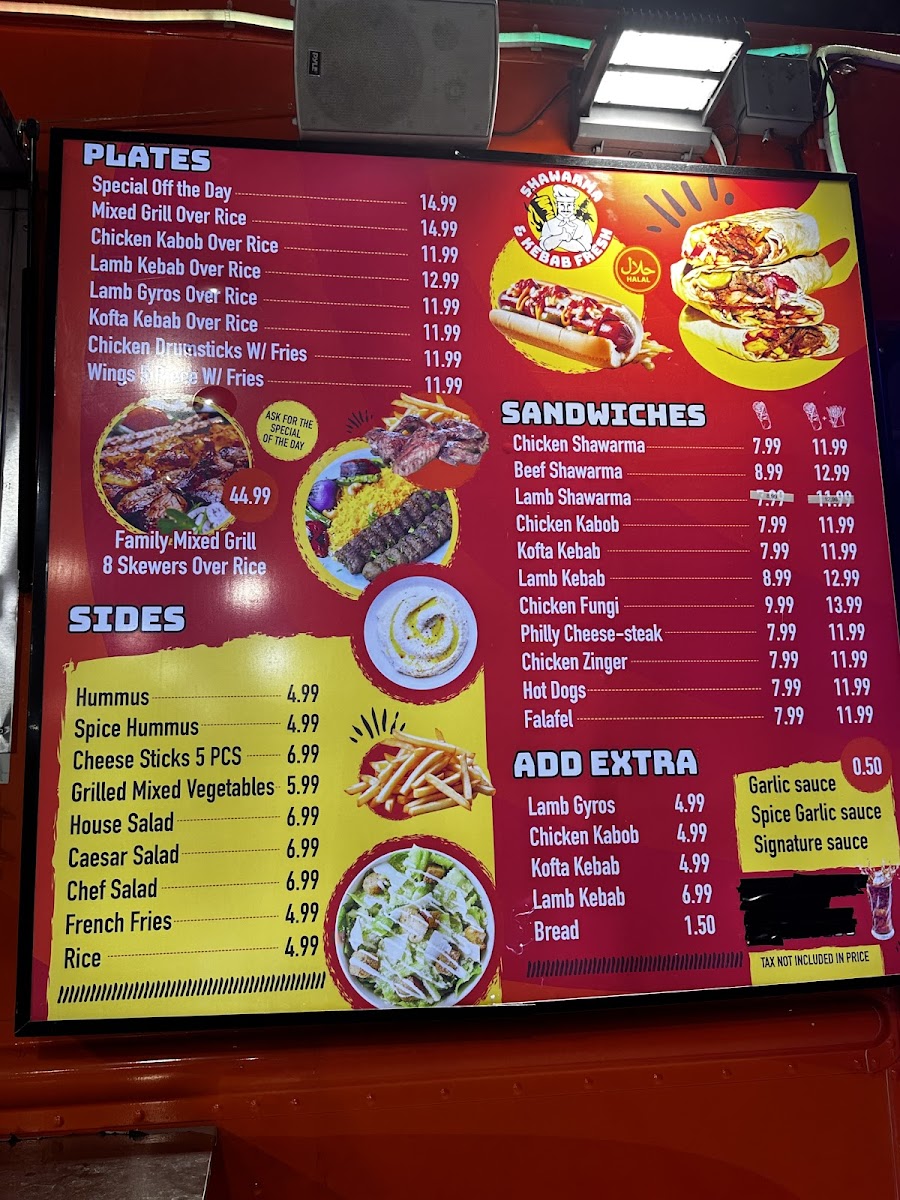 Shawarma & Kebab Fresh Menu - Image 5